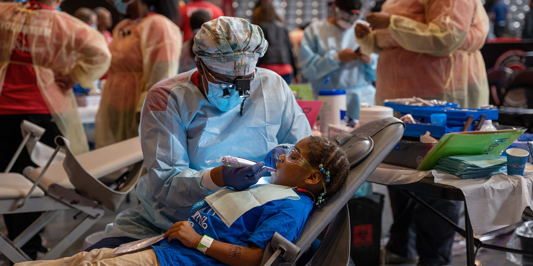 Georgia Team Smile child receiving dental care