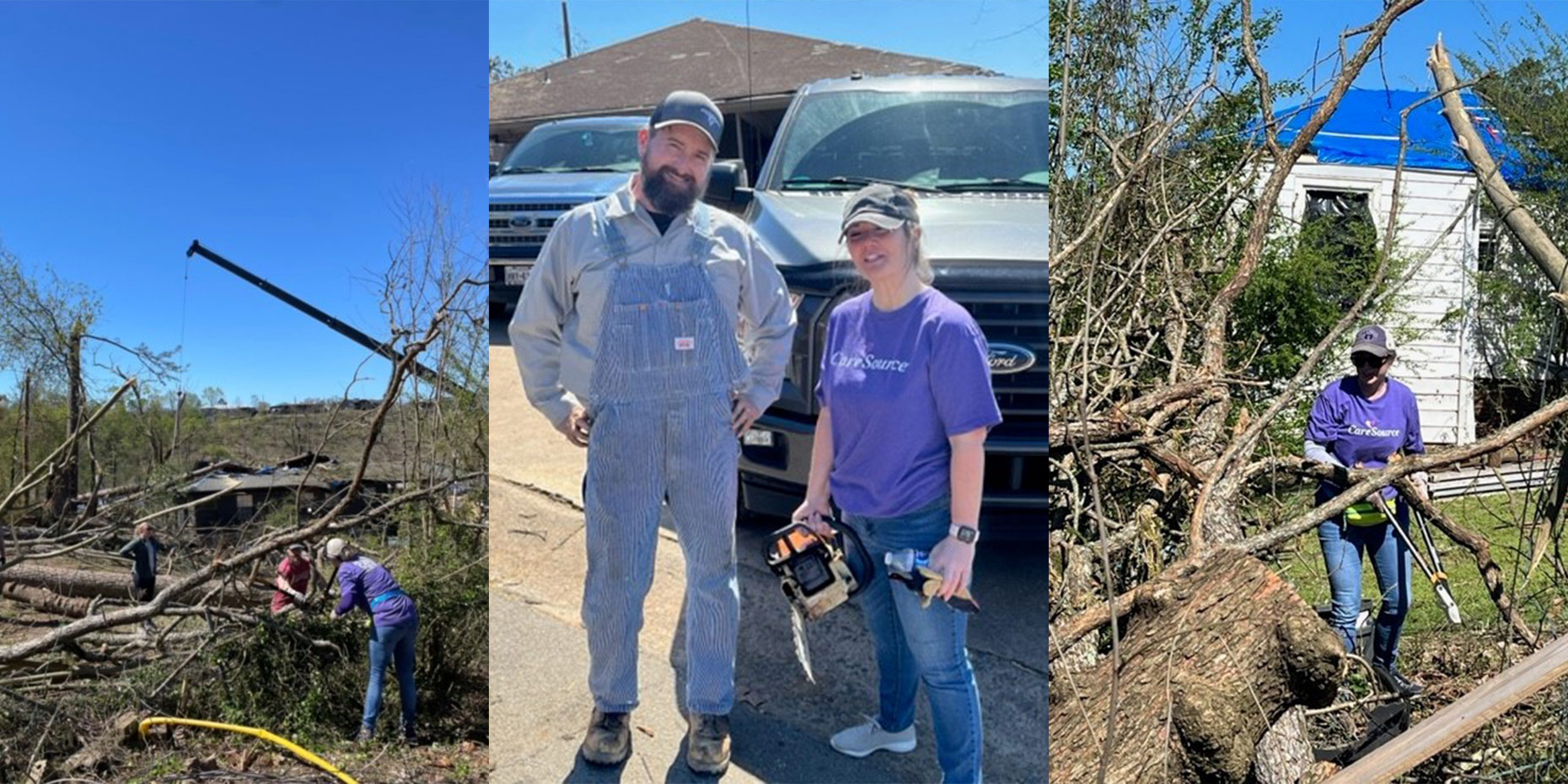 Care Source PASSE volunteering after tornadoes