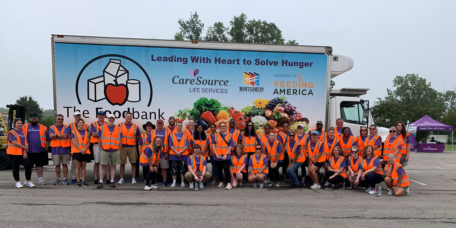 Care Source Volunteers The Foodbank Inc Jamestown Ohio Food Distribution
