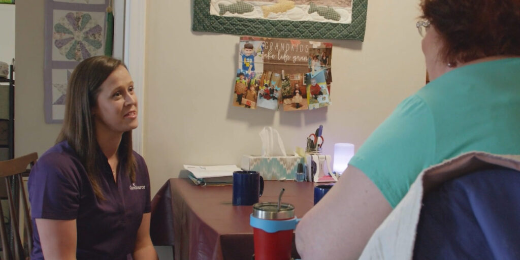 Care Source Care Manager Care Coordinator meets with member in their home