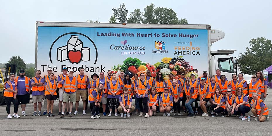 CareSource volunteers at Greene County food distribution