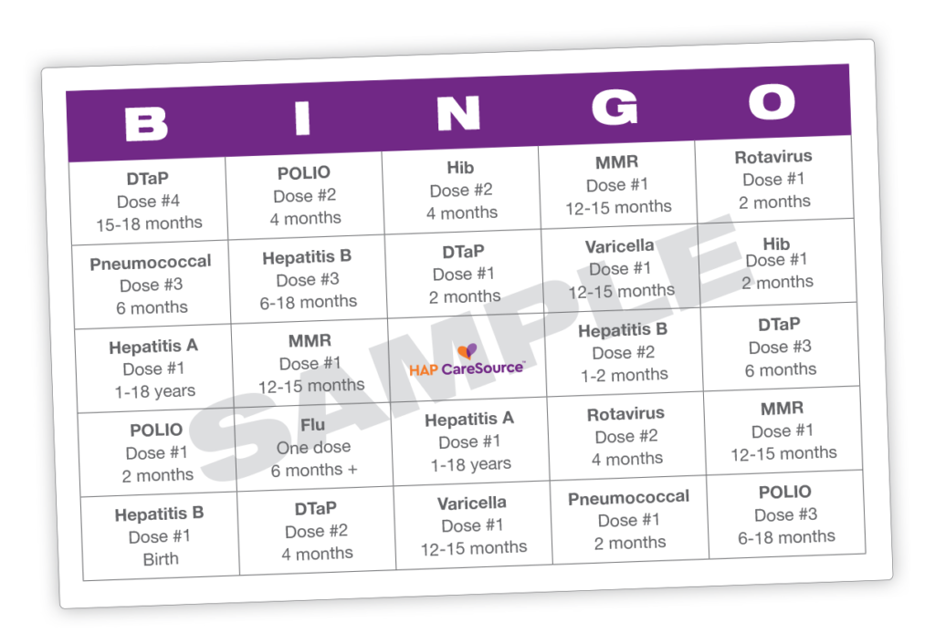 Bingo Card Sample Web