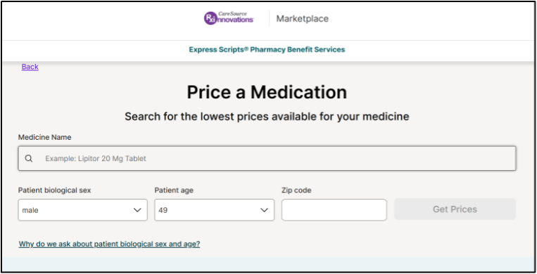 Price a medication